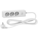 Разклонител 3ка 3м. ШВПС 3х1,5мм2 с ключ Schneider ST9433W